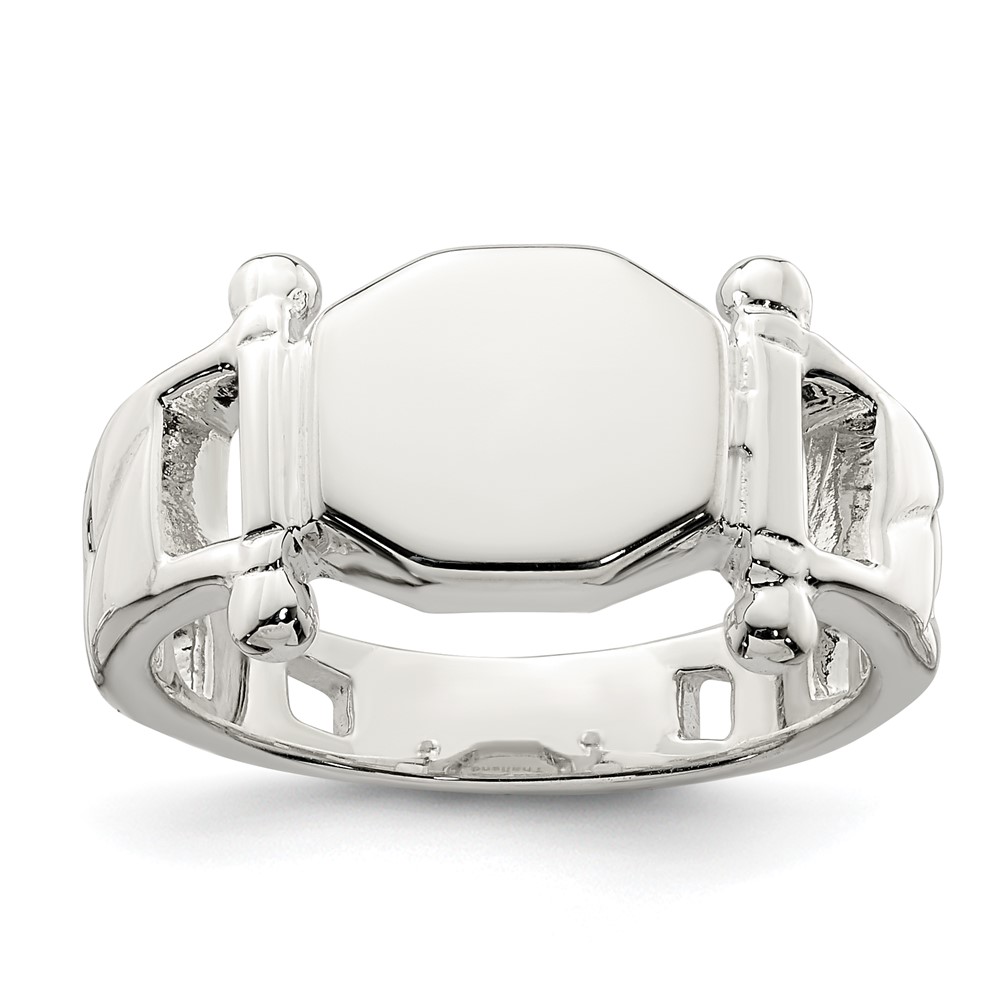 Sterling Silver Fancy Signet Ring