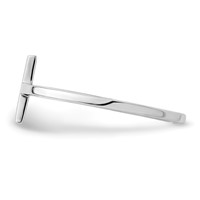 Sterling Silver Rhodium-plated Sideways Cross Ring view 3