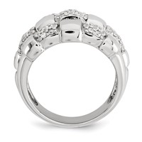 Sterling Silver Patterned Ring view 2