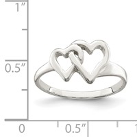 Sterling Silver Heart Ring view 3