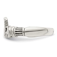 Sterling Silver Claddagh Toe Ring view 3