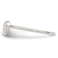 Sterling Silver Polished Heart Ring view 4