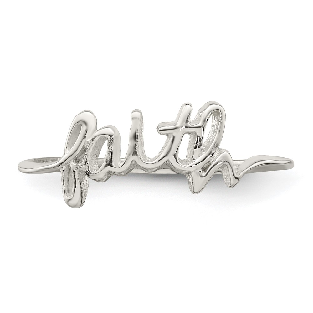 Sterling Silver Faith Ring (QR6071-8)