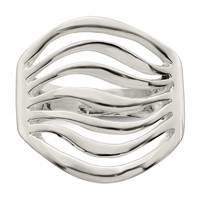 Sterling Silver Polished Wave Ring view 5