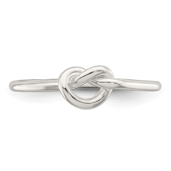 Sterling Silver Polished Knot Ring