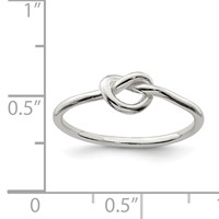 Sterling Silver Polished Knot Ring view 3