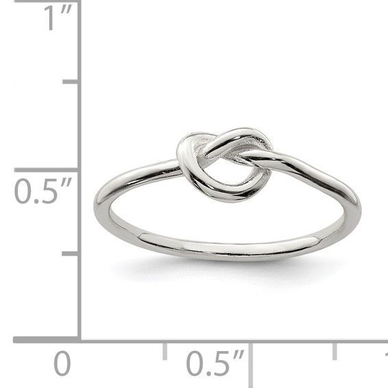 Sterling Silver Polished Knot Ring