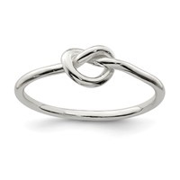 Sterling Silver Polished Knot Ring view 1