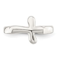 Sterling Silver Horizontal Tiny Freeform Cross Ring view 5