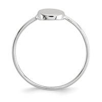 Sterling Silver Polished Circle Ring view 2