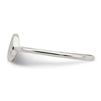 Sterling Silver Polished Circle Ring view 3