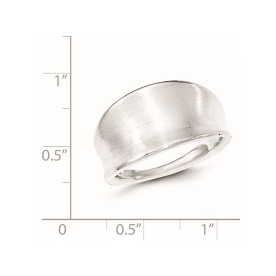 Sterling Silver Polished & Satin Groove Ring