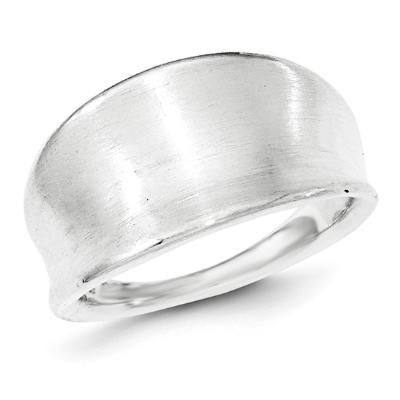 Sterling Silver Polished & Satin Groove Ring