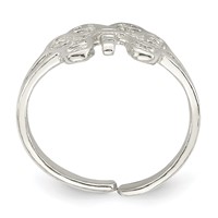 Sterling Silver Butterfly Toe Ring view 2
