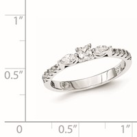 Pure Fire Sterling Silver CZ Ring view 3