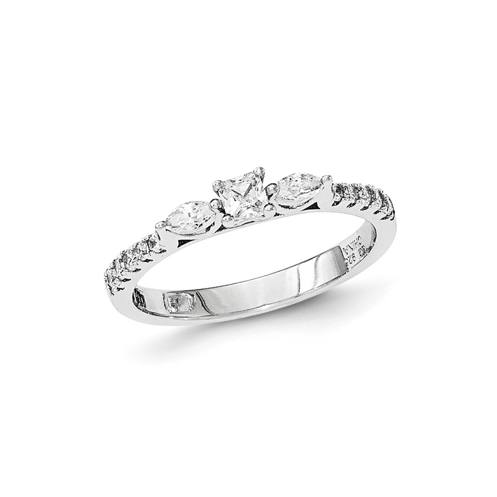 Pure Fire Sterling Silver CZ Ring
