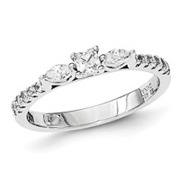 Pure Fire Sterling Silver CZ Ring view 1