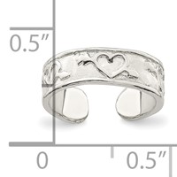 Sterling Silver Toe Ring view 3