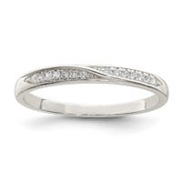 Sterling Silver CZ Ring view 1