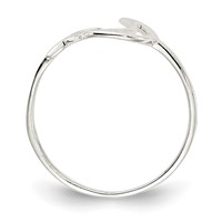 Sterling Silver Polished Star & Moon Ring view 2
