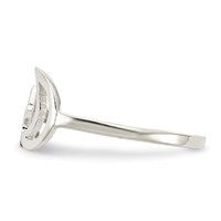 Sterling Silver Polished Star & Moon Ring view 3