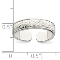 Sterling Silver Toe Ring view 3