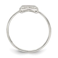 Sterling Silver Polished Skull & Crossbones Ring view 2