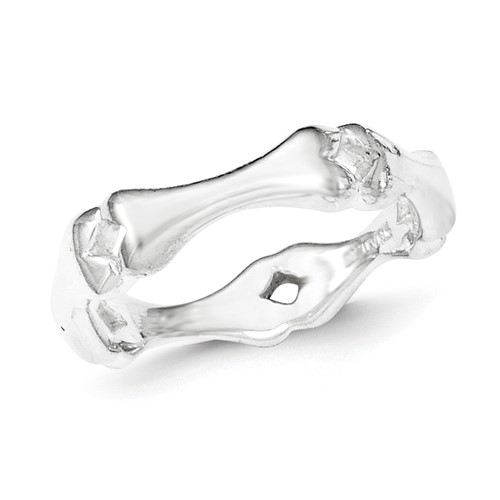 Sterling Silver Polished Bone Ring