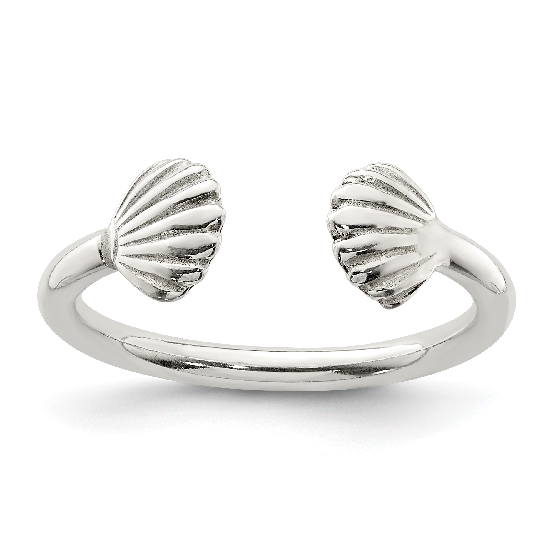 Sterling Silver Shell Ring (QR6238-6)