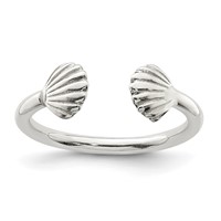 Sterling Silver Shell Ring view 1