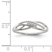 Sterling Silver CZ Ring view 4