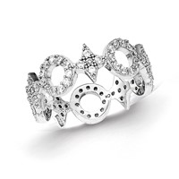 Sterling Silver CZ Ring view 1