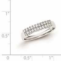 Sterling Silver CZ Ring view 3