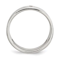 Sterling Silver Polished CZ Ring view 2