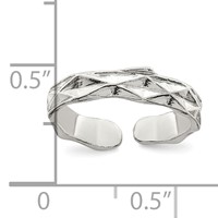 Sterling Silver Toe Ring view 3