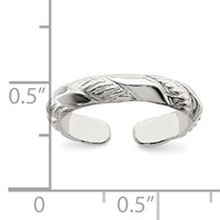 Sterling Silver Toe Ring view 3