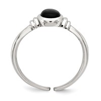 Sterling Silver Black Agate Ring view 2