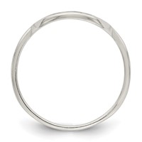 Sterling Silver Polished Tree Ring view 2