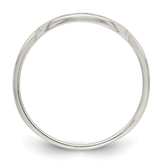 Sterling Silver Polished Tree Ring