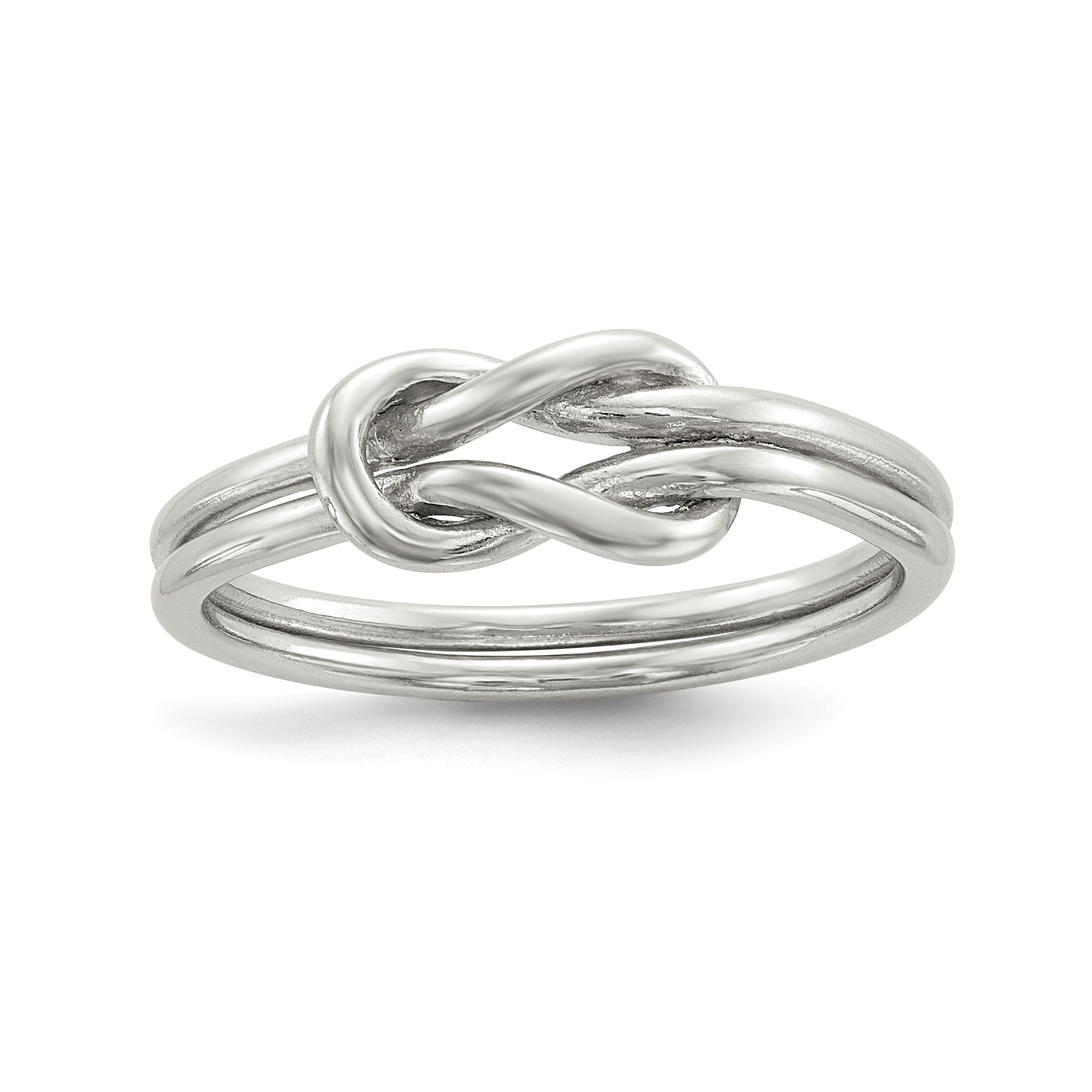 Sterling Silver Love Knot Ring (QR6591-6)