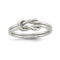 Sterling Silver Love Knot Ring view 1