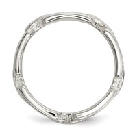 Sterling Silver Polished Fancy Link Ring view 2