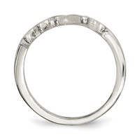 Sterling Silver Polished Fancy Heartbeat Ring view 2