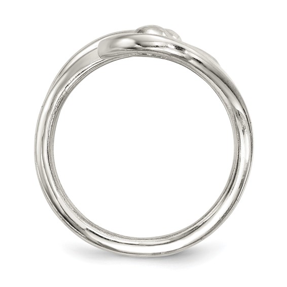 Sterling Silver Polished Fancy Swirl Ring