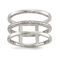 Sterling Silver Diamond Accent Ring view 1