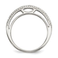 Sterling Silver CZ Ring view 2