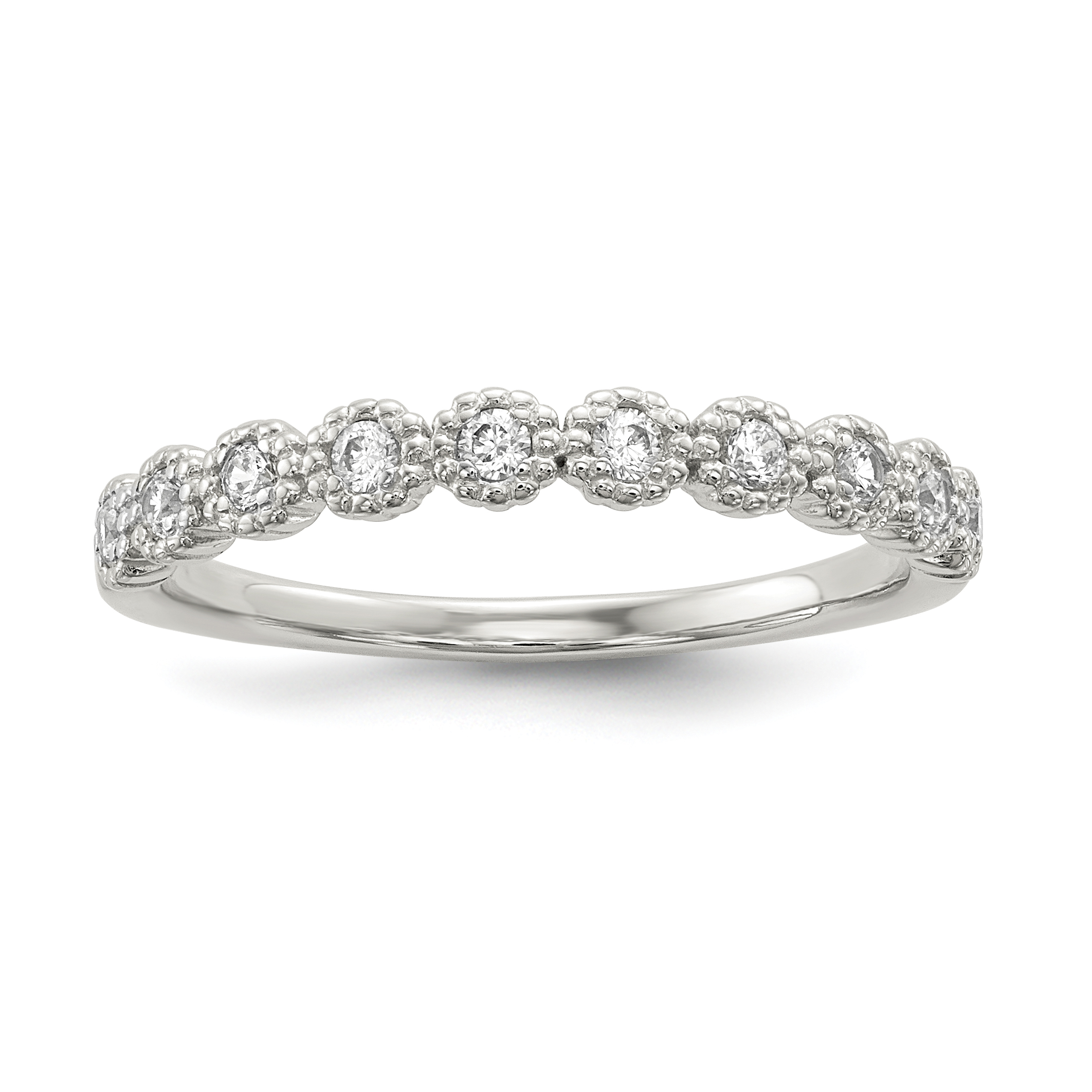 Sterling Silver CZ Ring (QR6625-6)