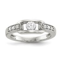Sterling Silver CZ Ring view 1