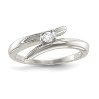 Sterling Silver CZ Ring view 1