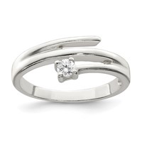 Sterling Silver CZ Ring view 1